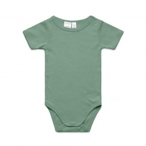The AS Colour Mini Me One Piece is a 220gsm 100% cotton onesie.  6 colours available.  Sizes 0 - 3 months to 18 - 24 months.  Great kids branded apparel.