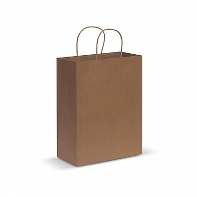 The Trends Collection Large Paper Carry Bag is a large carry bag made from 160gsm paper.  Available in Natural, White & Black.  Great branded promotional retail bag product.