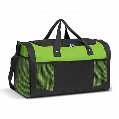 The Trends Collection Quest Duffle Bag is made from 600D polyester.  In 8 colours.  Multiple branding.  Great branded duffle bag for sports & sponsorship.