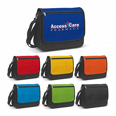 The Trends Collection Soho Messenger Bag is made from 600D polyester.  Adjustable shoulder strap.  7 colours.  Great practical business promo product.