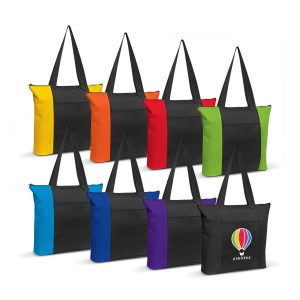 The Trends Collection Avenue Tote Bag is a luxury tote bag from 600D Polyester.  Front pocket and zip closure.  8 colours.  Great branded promo bags.