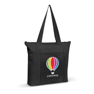 The Trends Collection Avenue Tote Bag is a luxury tote bag from 600D Polyester.  Front pocket and zip closure.  8 colours.  Great branded promo bags.