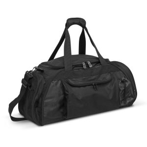 The Trends Collection Horizon Duffle Bag is a stylish duffle bag made from 600D polyester.  3 external compartments.  7 colours.  Great Branded sports bags.
