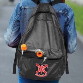 The Trends Bullet Back Pack is a very affordable back pack. 210D Polyester. Available in Black. Great branded promotional bag product.