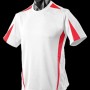 1204 Aussie Pacific Mens Eureka Tee – White/Red
