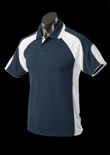 The Aussie Pacific Mens Murray Polo Shirt is made from 100% Driwear polyester moisture removal fabric. 14 colours. Great branded polos & sportswear.