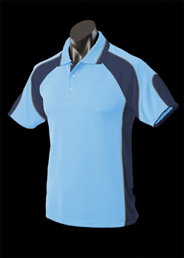 The Aussie Pacific Mens Murray Polo Shirt is made from 100% Driwear polyester moisture removal fabric. 14 colours. Great branded polos & sportswear.