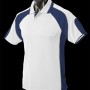 1300 Aussie Pacific Mens Murray Polo – White/Navy