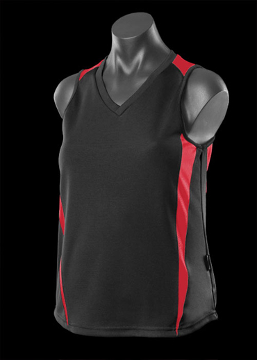 The Aussie Pacific Ladies Eureka Singlet is made from 100% polyester moisture removal material. 23 colours. Great branded singlets & sportswear.