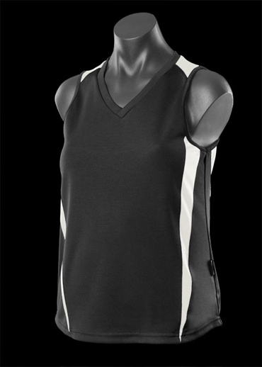 The Aussie Pacific Ladies Eureka Singlet is made from 100% polyester moisture removal material. 23 colours. Great branded singlets & sportswear.