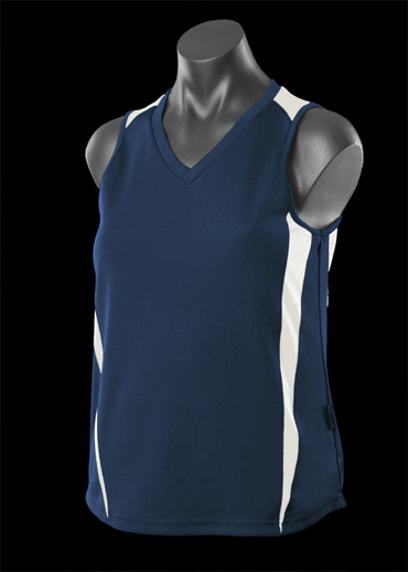 The Aussie Pacific Ladies Eureka Singlet is made from 100% driwear polyester moisture removal material.  16 colours.  Great branded singlets & sportswear.