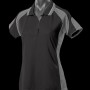 2300 Aussie Pacific Ladies Murray Polo – Black/Ash