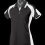 2300 Aussie Pacific Ladies Murray Polo – Black/White