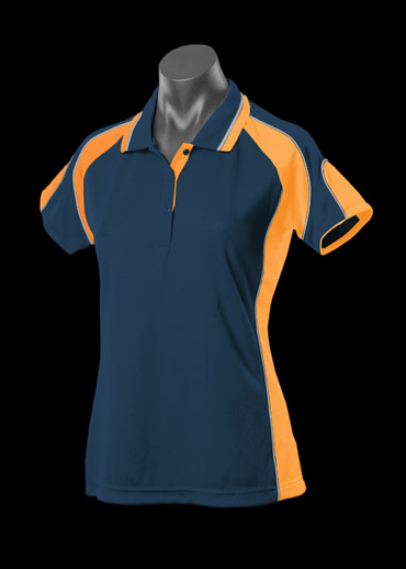 The Aussie Pacific Ladies Murray Polo shirts are made from 100% driwear polyester moisture removal material.  In 14 colours.  Great branded polos & sportswear.