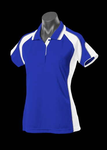 The Aussie Pacific Ladies Murray Polo shirts are made from 100% driwear polyester moisture removal material.  In 14 colours.  Great branded polos & sportswear.