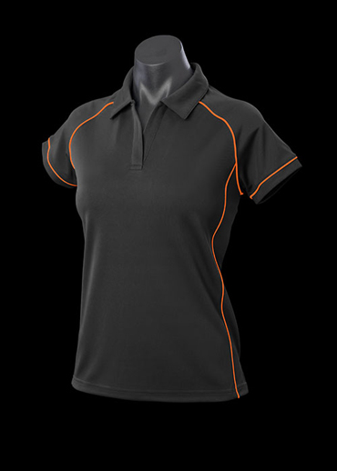The Aussie Pacific Ladies Endeavour Polo Shirt is made from 100% Driwear polyester moisture removal fabric. 19 colours. Great branded polos & sportswear.