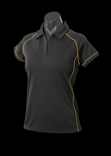 The Aussie Pacific Ladies Endeavour Polo Shirt is made from 100% Driwear polyester moisture removal fabric. 19 colours. Great branded polos & sportswear.