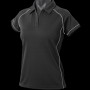 2310 Aussie Pacific Ladies Endeavour Polo – Black/Silver