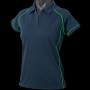 2310 Aussie Pacific Ladies Endeavour Polo – Navy/Fluoro Green