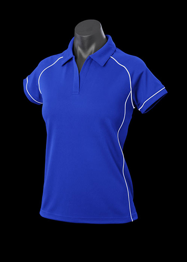 The Aussie Pacific Ladies Endeavour Polo Shirt is made from 100% Driwear polyester moisture removal fabric. 19 colours. Great branded polos & sportswear.