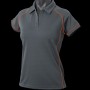2310 Aussie Pacific Ladies Endeavour Polo – Slate/Fluoro Orange