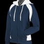 2511 Aussie Pacific Ladies Panorama Zip Hoodies Navy White Ashe