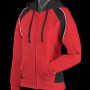 2511 Aussie Pacific Ladies Panorama Zip Hoodies Red Black White