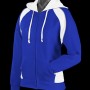 2511 Aussie Pacific Ladies Panorama Zip Hoodies Royal White Ashe