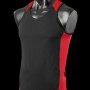 3101 Aussie Pacific Kids Premier Singlet – Black/Red