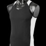 3101 Aussie Pacific Kids Premier Singlet – Black/White