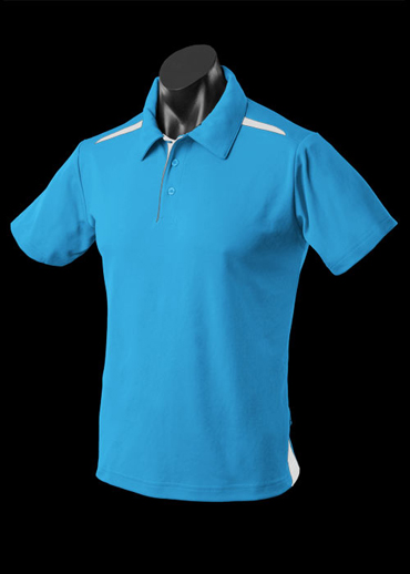 The Aussie Pacific Kids Paterson Polo Shirt is made from Driwear polyester & cotton moisture removal fabric. 9 colours. Great branded contrast polos & sportswear.