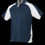 3309 Aussie Pacific Kids Panorama Polo – Navy/Ash/White