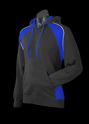 The Aussie Pacific Kids Huxley Hoodies is a 50/50 polyester cotton blend.  14 colours.  Pullover style.  Great branded hoodies & sportswear.
