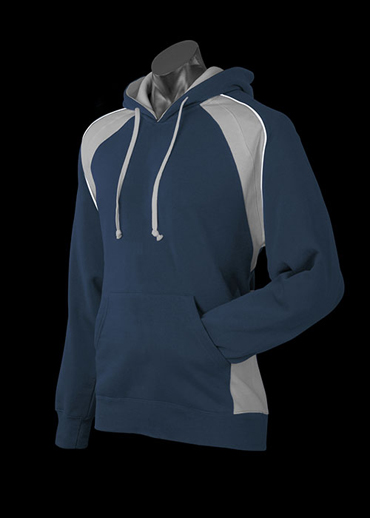 The Aussie Pacific Kids Huxley Hoodies is a 50/50 polyester cotton blend.  14 colours.  Pullover style.  Great branded hoodies & sportswear.