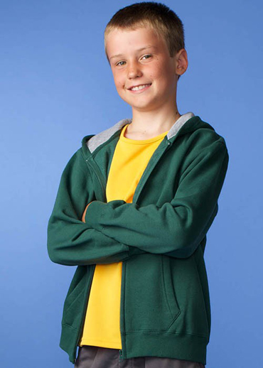 The Aussie Pacific Kids Kozi Zip Hoodies are an 80/20 cotton & polyester blend jersey knit.  In 5 colours.  Great branded zip hoodies & printed sportswear.