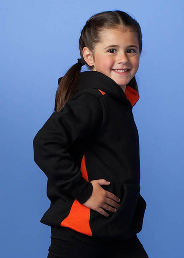 The Aussie Pacific Kids Paterson Hoodies offer a contrast edge stitch hood line.  50/50 cotton poly blend.  300gsm.  10 colours.  Great branded hoodies & sportswear.