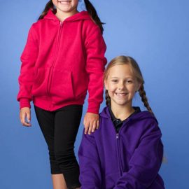 The Aussie Pacific Kids Cronulla Zip Hoodies are a 50/50 polyester cotton blend.  In 2 colours.  Full Zip.  Great branded hoodies and printed sportswear.