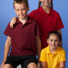 The Aussie Pacific Kids Botany Polo shirt is made from 100% Driwear polyester moisture removal.  9 colours.  Great branded polos and sportswear.