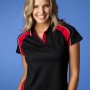 The Aussie Pacific Ladies Panorama Polo is made from 80% polyester/20% cotton driwear moisture removal fabric. 13 colours.  Great branded polos & sportswear.