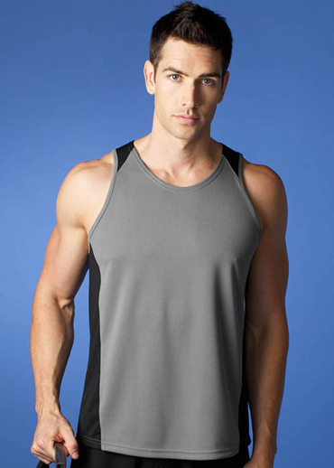 ms1101 Aussie Pacific Mens Premier Singlet The Aussie Pacific Mens Premier Singlet is made from 100% Driwear polyester moisture removal fabric. 17 colours. Great branded singlets & sportswear.