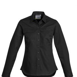 The Syzmik Womens Lightweight Long Sleeve Tradie Shirt is a 145gsm cotton twill work shirt.  In 4 colours.  8 - 24.  Great Syzmik branded workwear.