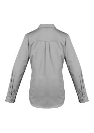 The Syzmik Womens Lightweight Long Sleeve Tradie Shirt is a 145gsm cotton twill work shirt. In 4 colours. 8 - 24. Great Syzmik branded workwear.