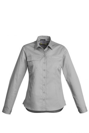 The Syzmik Womens Lightweight Long Sleeve Tradie Shirt is a 145gsm cotton twill work shirt. In 4 colours. 8 - 24. Great Syzmik branded workwear.