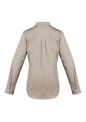 The Syzmik Womens Lightweight Long Sleeve Tradie Shirt is a 145gsm cotton twill work shirt. In 4 colours. 8 - 24. Great Syzmik branded workwear.