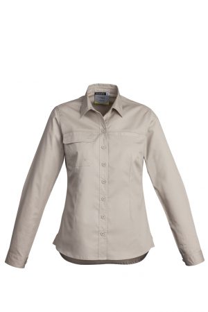 The Syzmik Womens Lightweight Long Sleeve Tradie Shirt is a 145gsm cotton twill work shirt. In 4 colours. 8 - 24. Great Syzmik branded workwear.