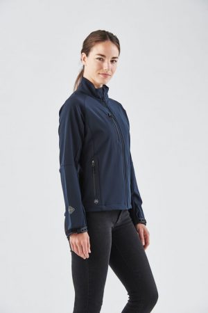 The Stormtech Womens Ultra-Light Shell Jacket is engineered to keep you dry. Waterproof and Breathable. Available in Black.