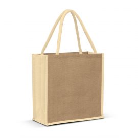 The Trends Collection Lanza Jute Tote Bag is a large laminated jute tote bag with padded cotton handles.  4 colours.  Great branded bags & promotional products.