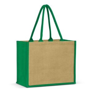 The Trends Collection Torino Jute Shopping Bag is an extra wide laminated jute tote bag.  4 colours available.  Great branded bags & promotional products.