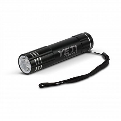 The Trends Collection Flare Torch Power Bank is a powerful rechargeable aluminium torch that doubles as a power bank. Great branded practical promotional product.