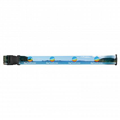 The Trends Collection Full Colour Luggage Strap is ultra strong & used for securing luggage when travelling & easy id.  Great branded promotional travel products.